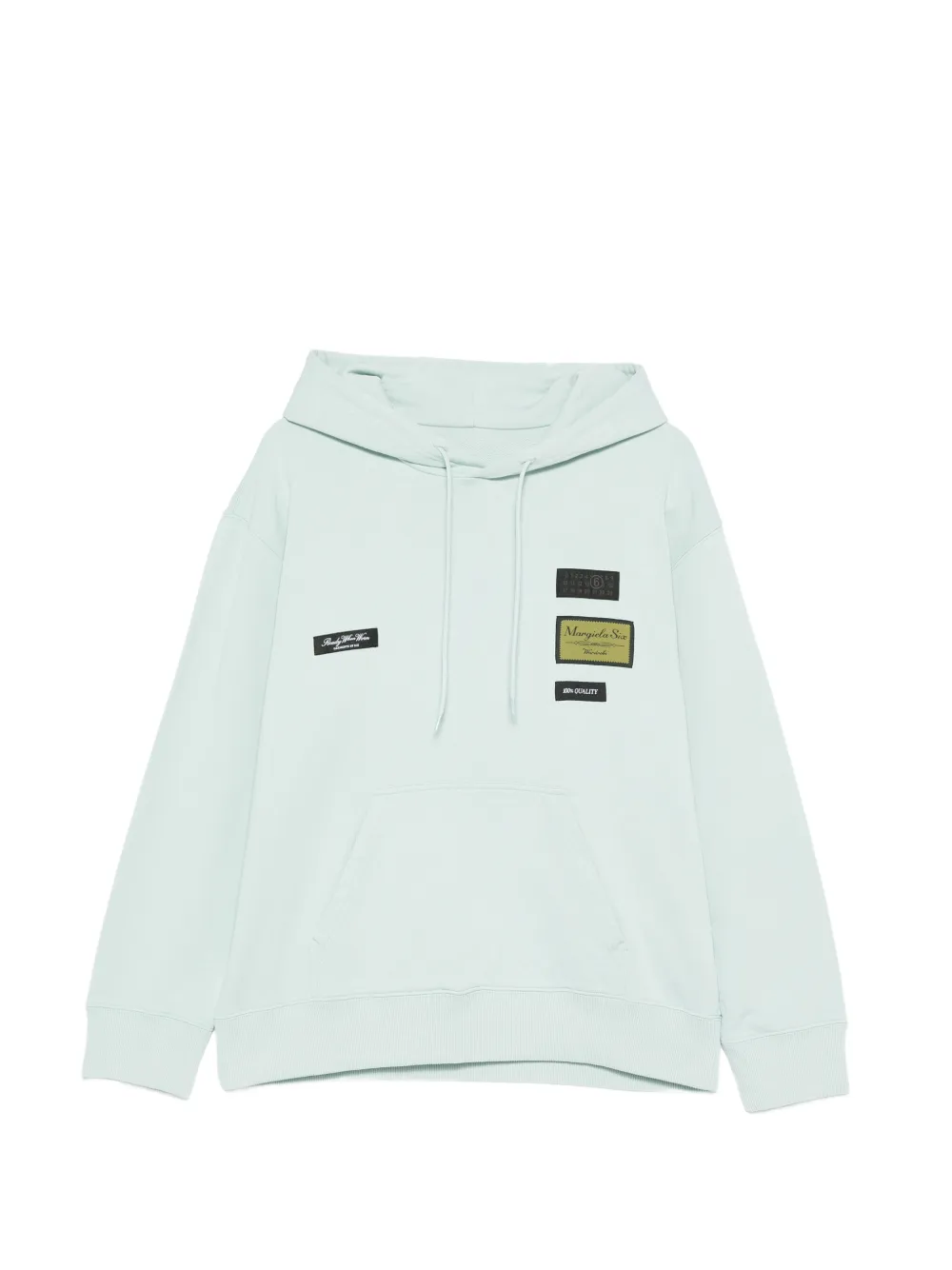 MM6 Maison Margiela Felpa con logo e cappuccio - Verde