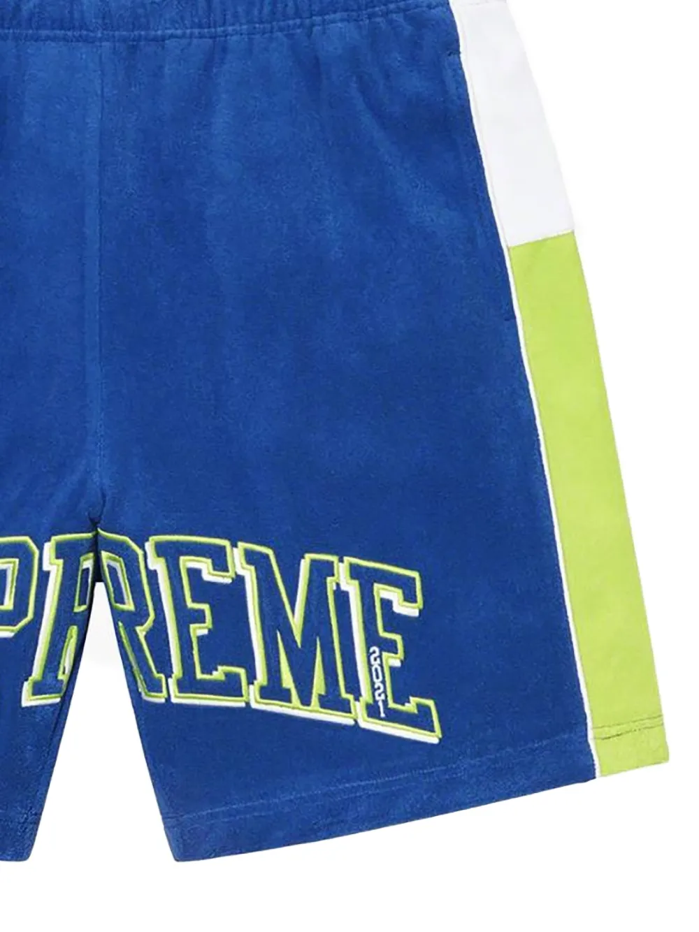 Supreme Terry logo lettering basketball short - Blauw