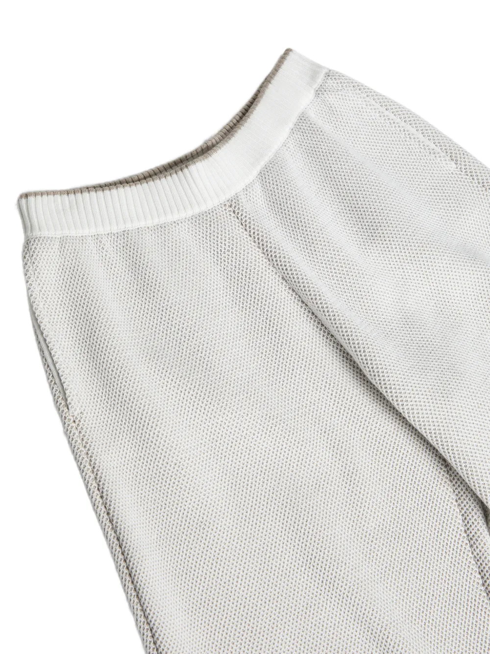  Brunello Cucinelli Kids Honeycomb-stitch Trousers - Grey 