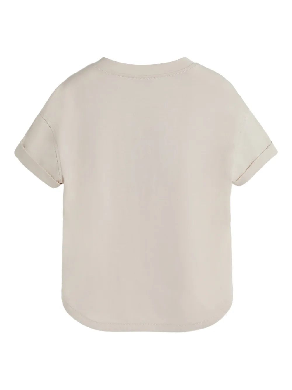  Brunello Cucinelli Kids Printed Cotton T-shirt - Neutrals 