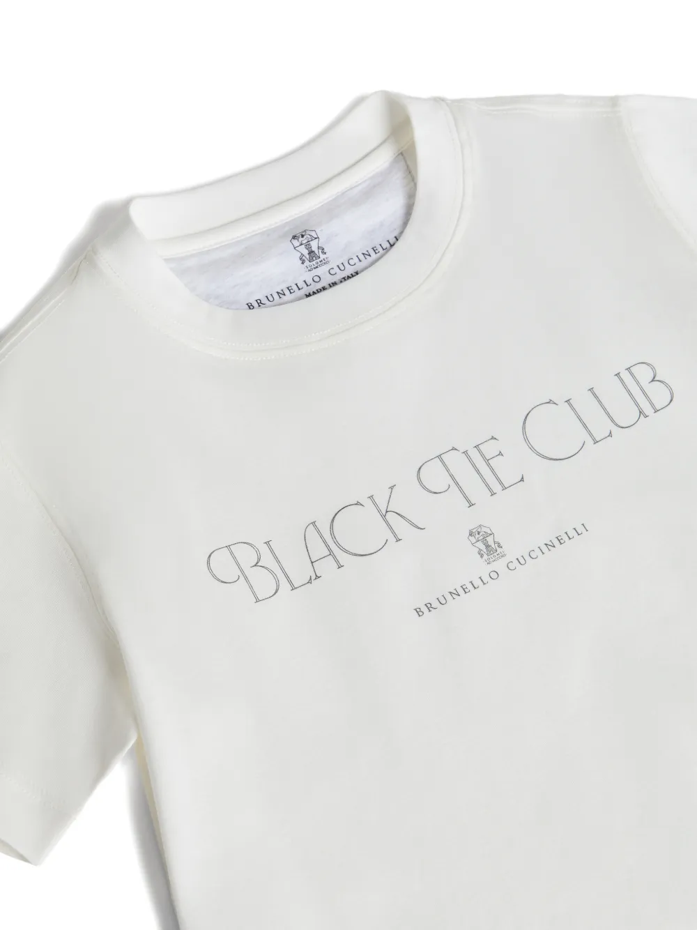Brunello Cucinelli Kids T-shirt met print Wit