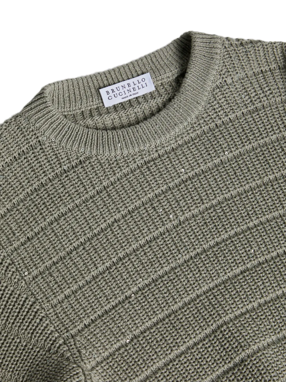  Brunello Cucinelli Kids Ribbed-knit Sweater - Green 