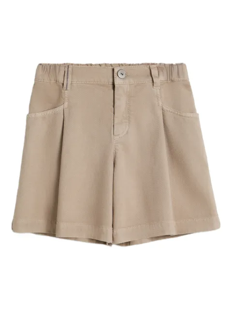Brunello Cucinelli Kids pleated denim shorts