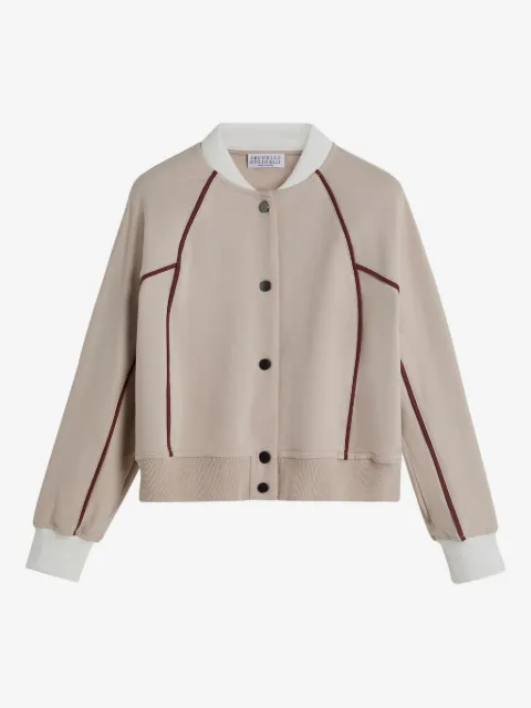 Brunello Cucinelli Kids button-fastening bomber jacket