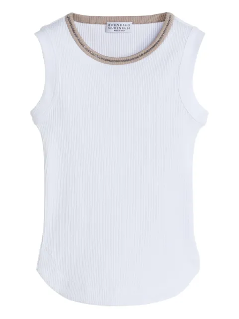 Brunello Cucinelli Kids ribbed jersey top