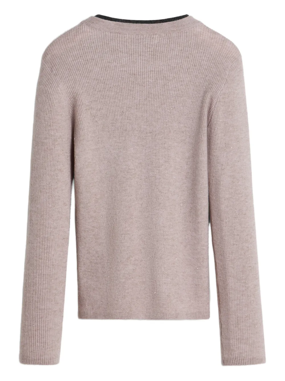  Brunello Cucinelli Kids Ribbed Sweater - Pink 