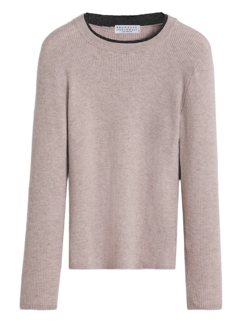 Brunello Cucinelli Kids Maglione a coste - Rosa