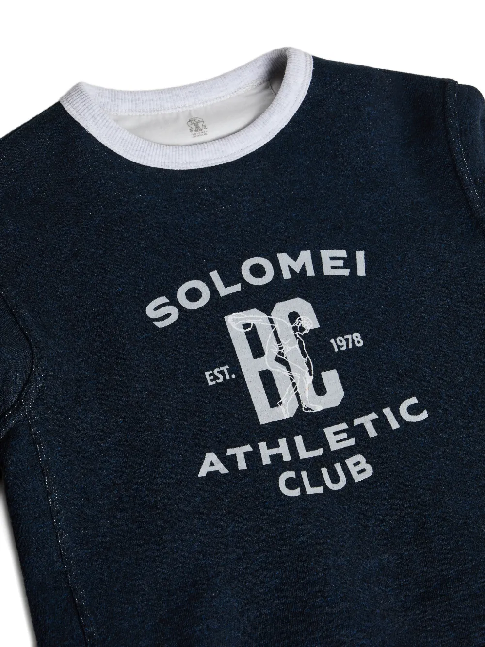  Brunello Cucinelli Kids Sudadera Estampada - Azul 