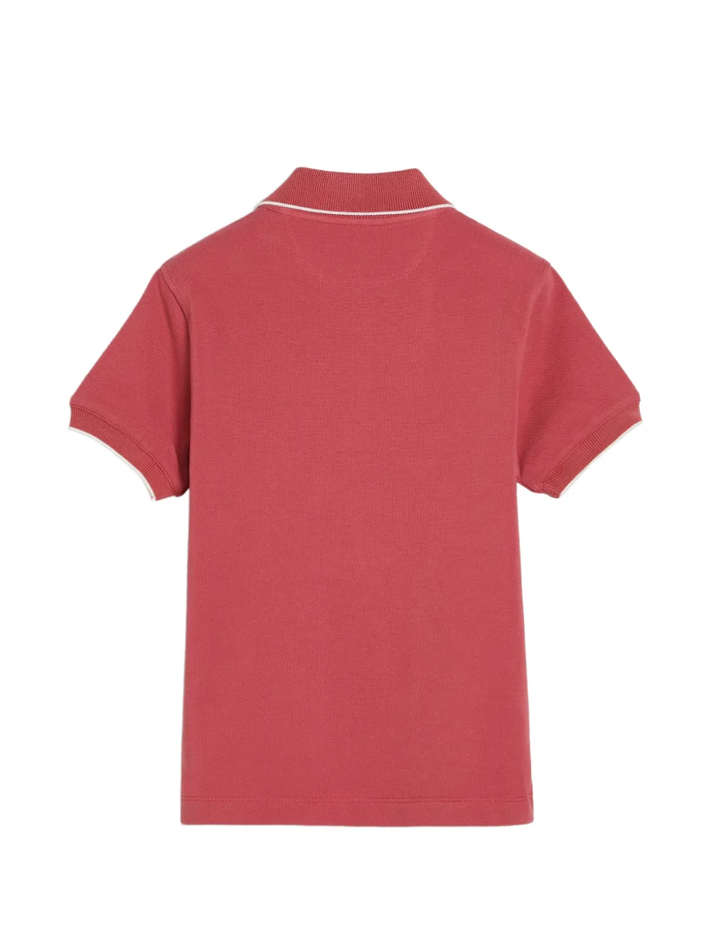 Brunello Cucinelli Kids Katoenen poloshirt met logo Rood