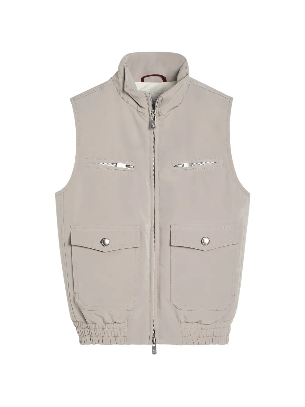 Brunello Cucinelli Kids printed waistcoat - Braun
