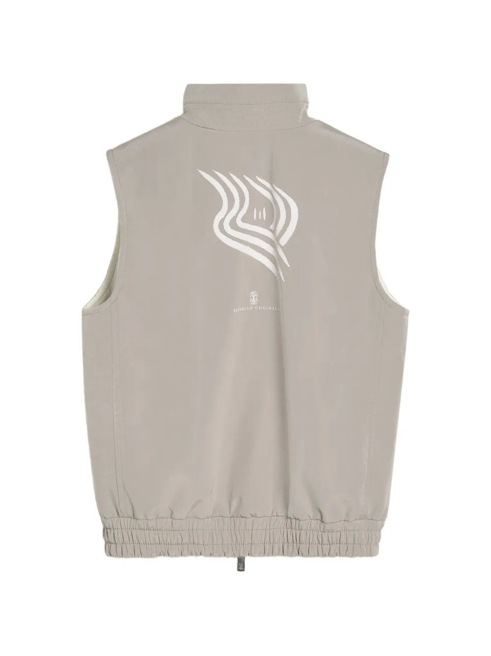 Brunello Cucinelli Kids Gilet met print Bruin