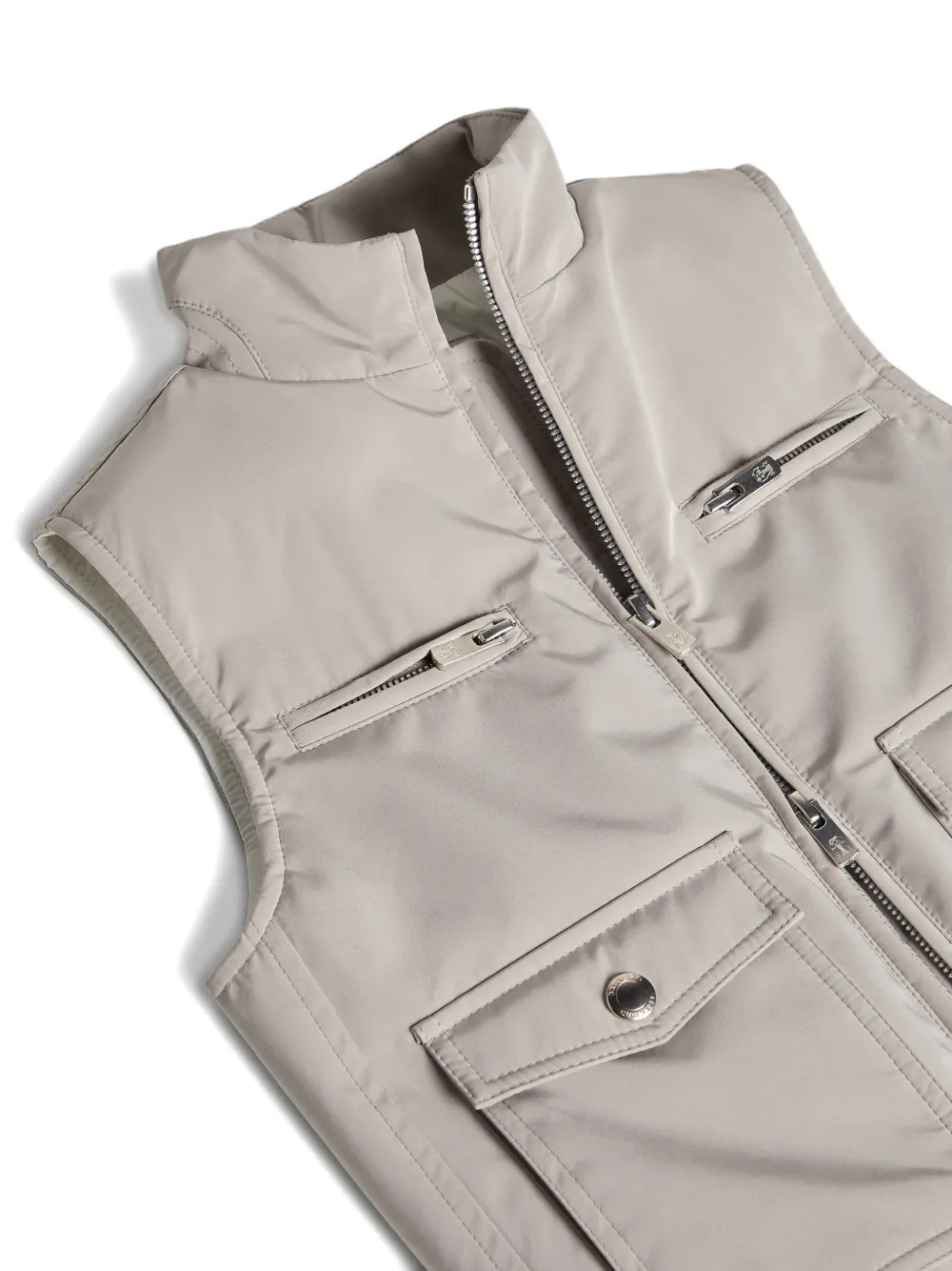 Brunello Cucinelli Kids Gilet met print Bruin