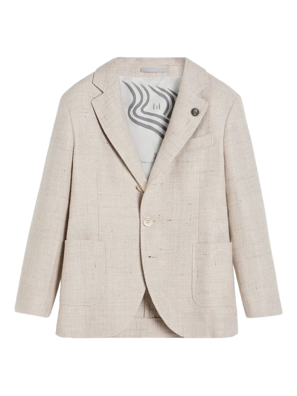 Brunello Cucinelli Kids Blazer con bottoni - Toni neutri
