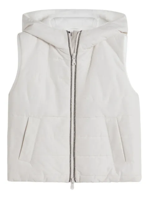 Brunello Cucinelli Kids hooded padded gilet