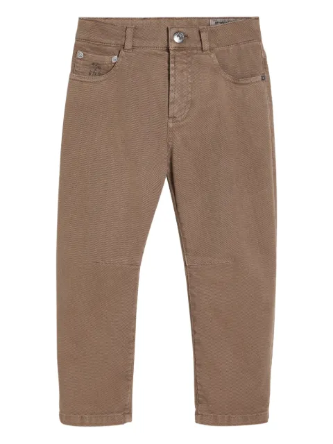 Brunello Cucinelli Kids jeans con cinco bolsillos
