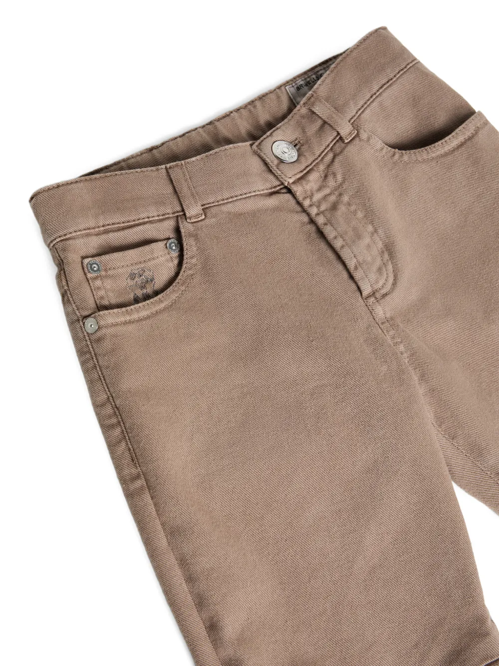  Brunello Cucinelli Kids Five-pocket Jeans - Brown 