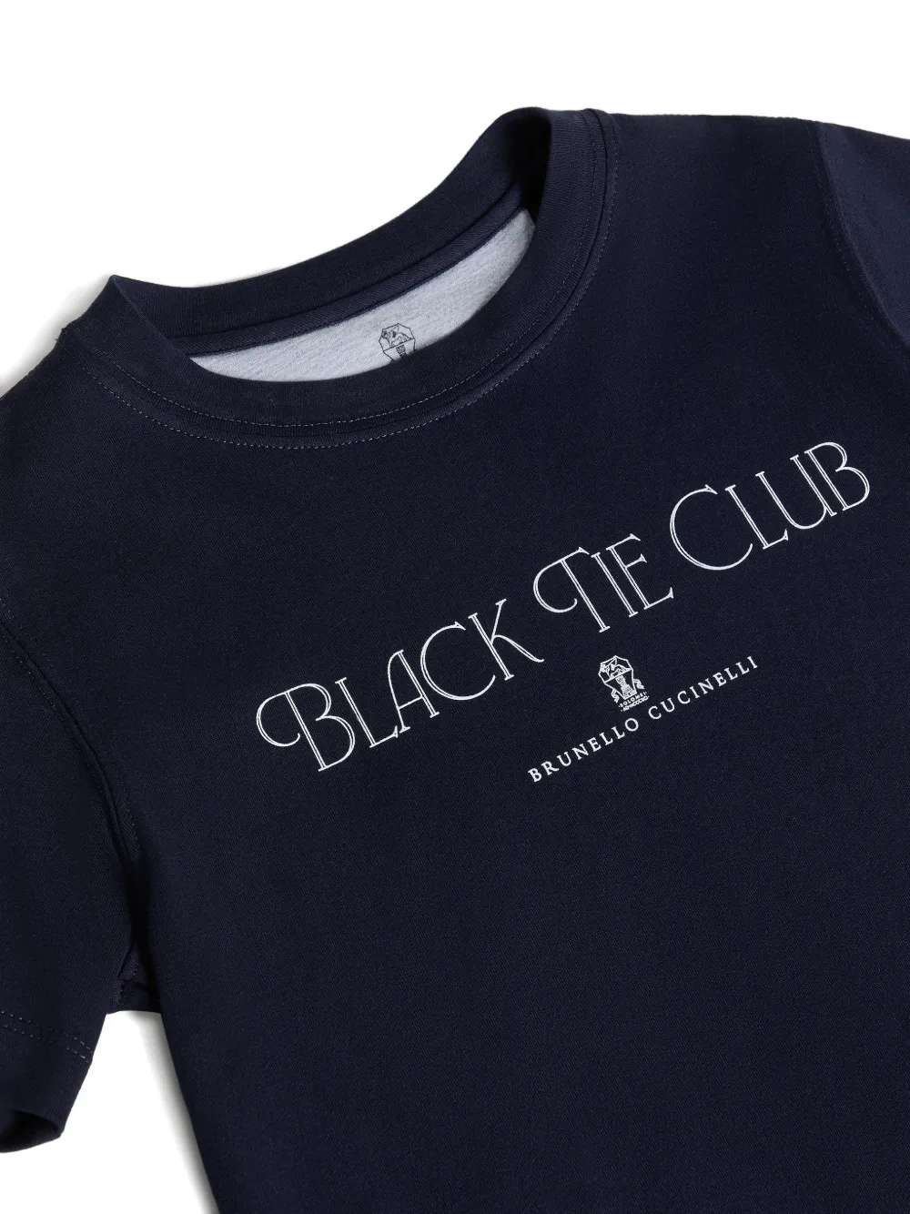  Brunello Cucinelli Kids Printed Jersey T-shirt - Blue 