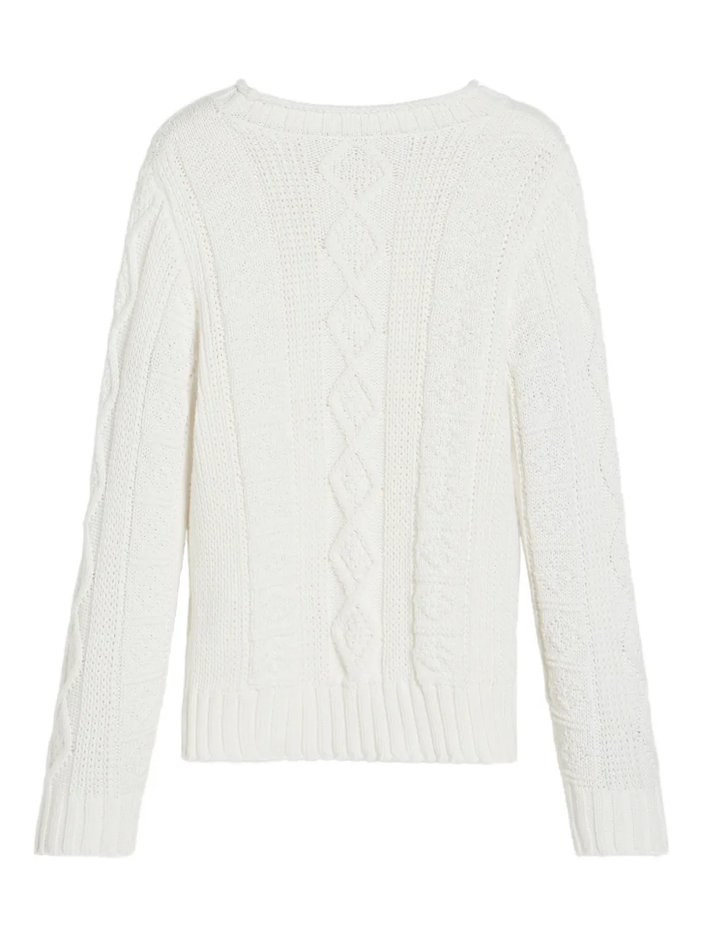  Brunello Cucinelli Kids Fisherman-cable Sweater - White 