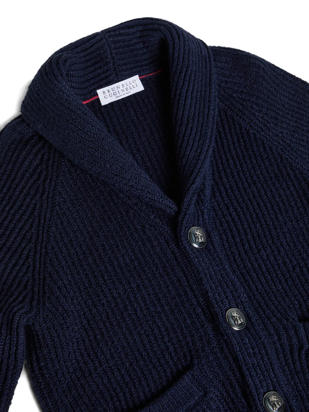 Brunello Cucinelli Kids Katoenen vest met geribbelde textuur Blauw