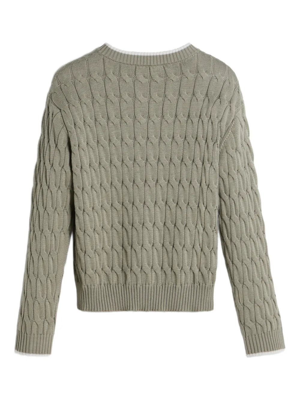 Brunello Cucinelli Kids Kabelgebreid vest Groen