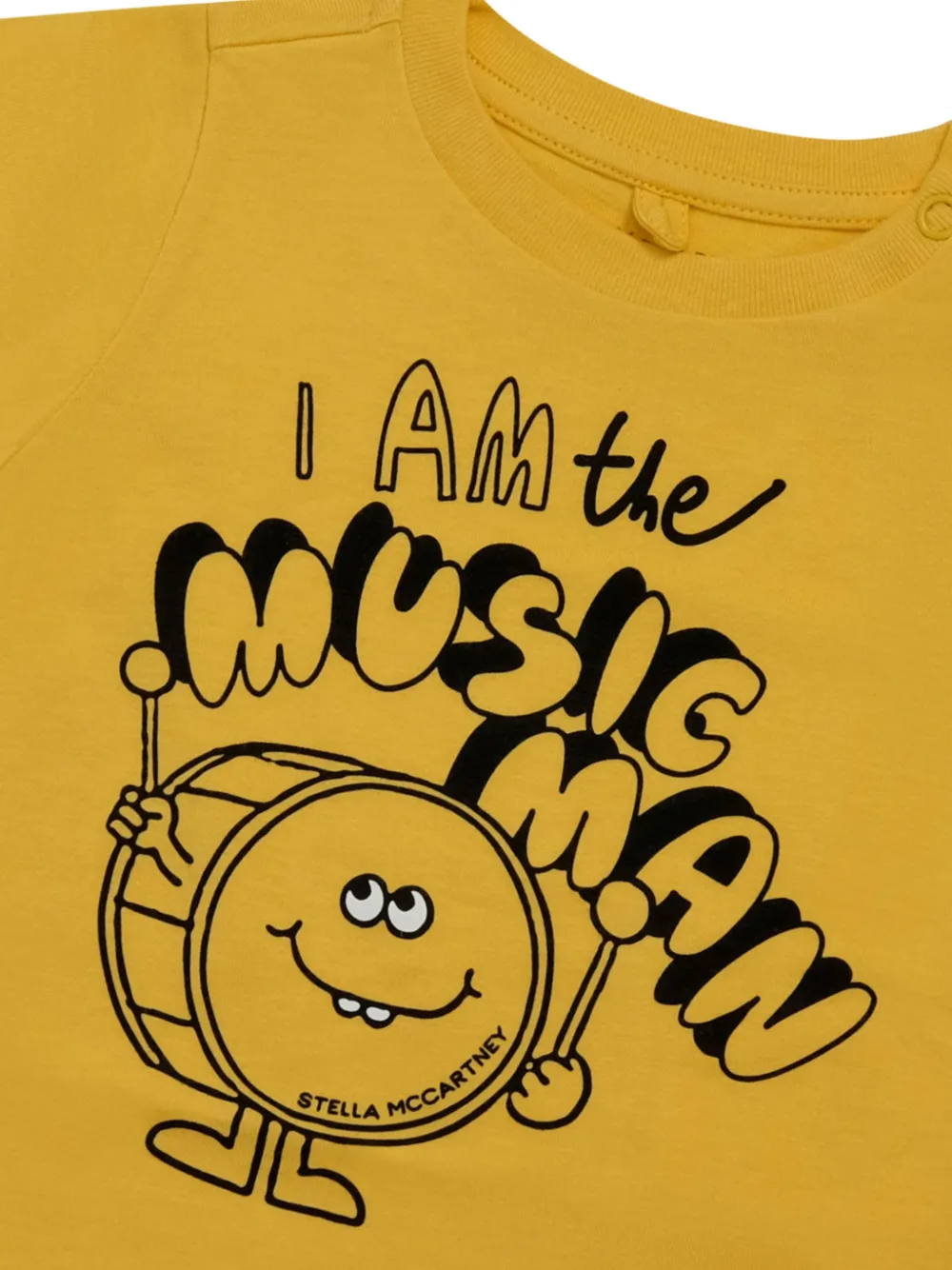 Stella McCartney Kids T-shirt met print Geel