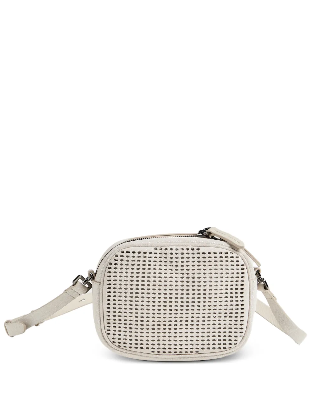 Brunello Cucinelli Kids Borsa a spalla in pelle traforata - Toni neutri