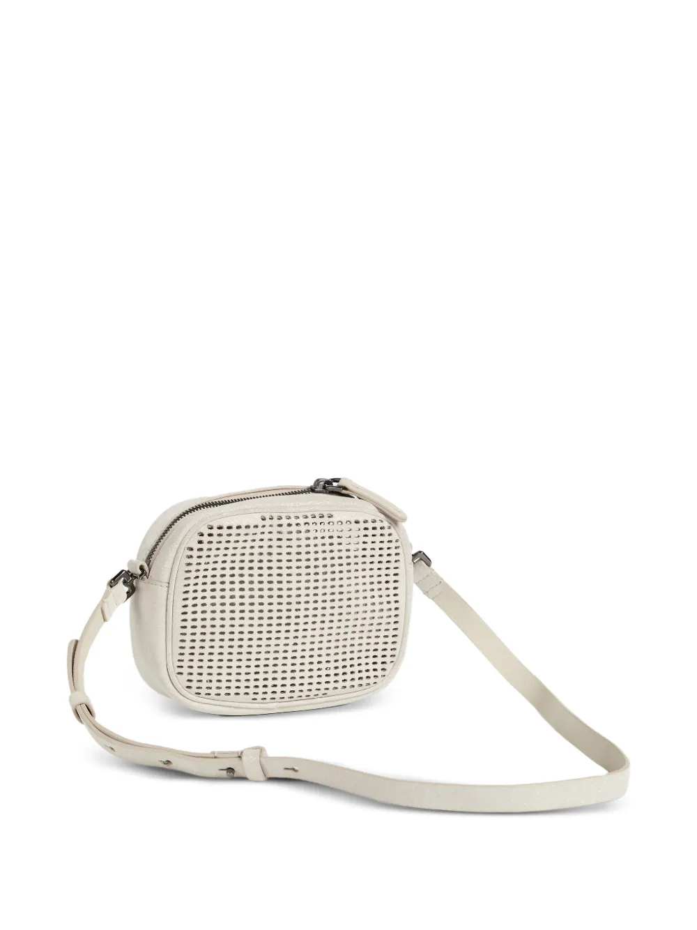 Perforated Leather Shoulder Bag