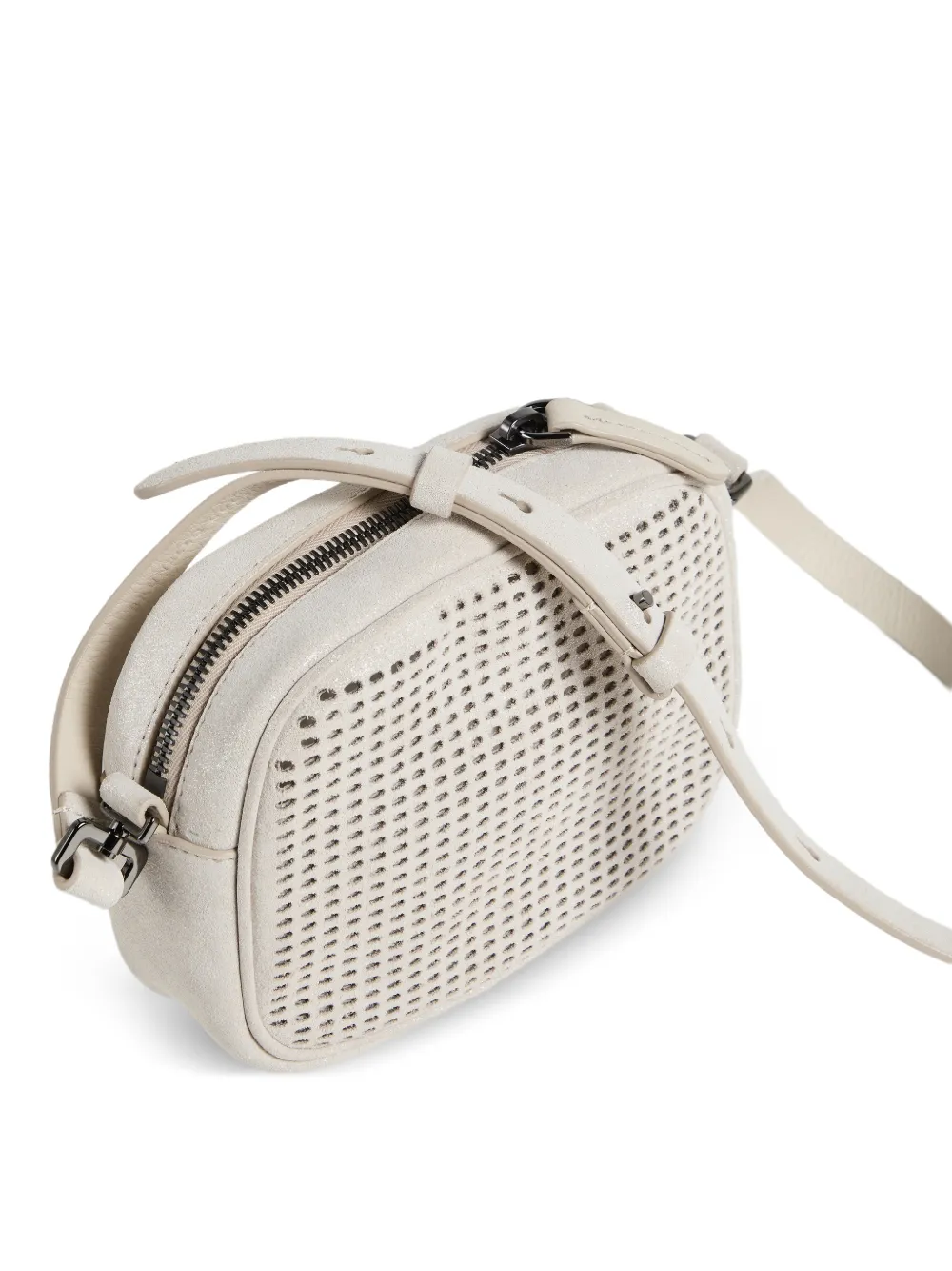 Perforated Leather Shoulder Bag