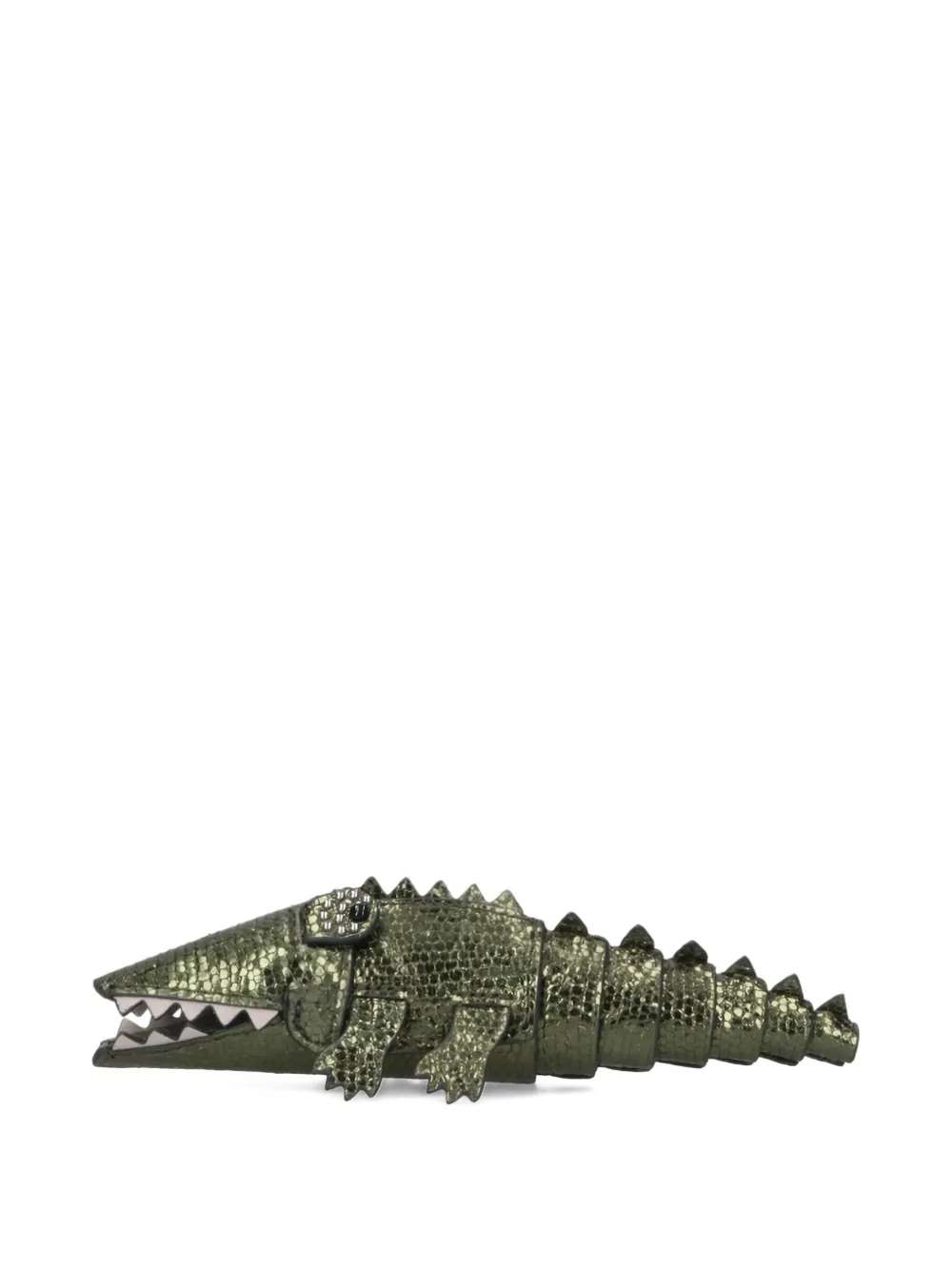 Anya Hindmarch crocodile charm keyring | verde | Image 1