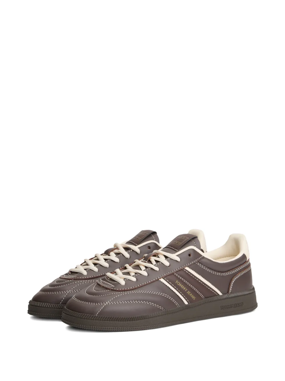 Tommy Jeans leather sneakers - Bruin