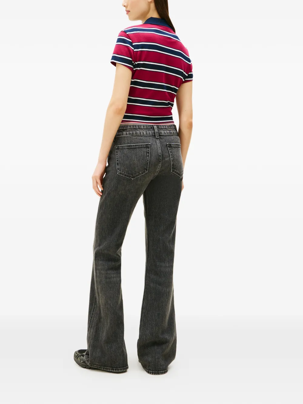  Tommy Jeans Double-button Flared Jeans - Black 