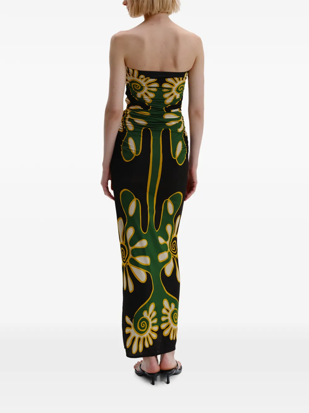 Cala de la Cruz Daphne strapless maxi dress - Zwart