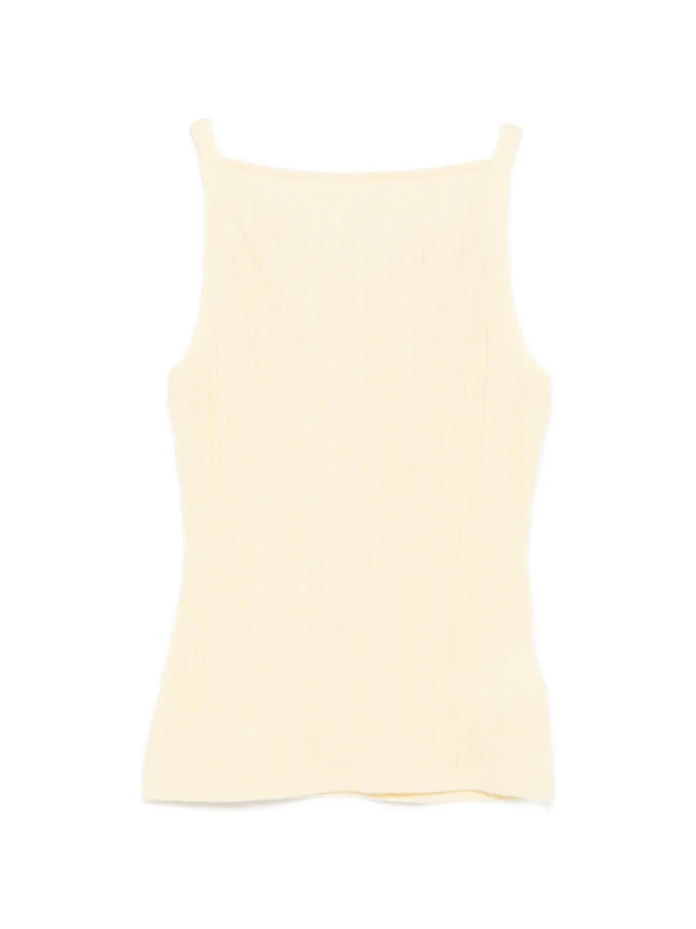 Soft Goat Cable-knit Top In Pink