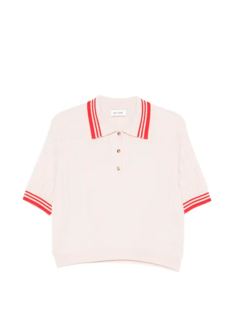 Soft Goat striped polo top