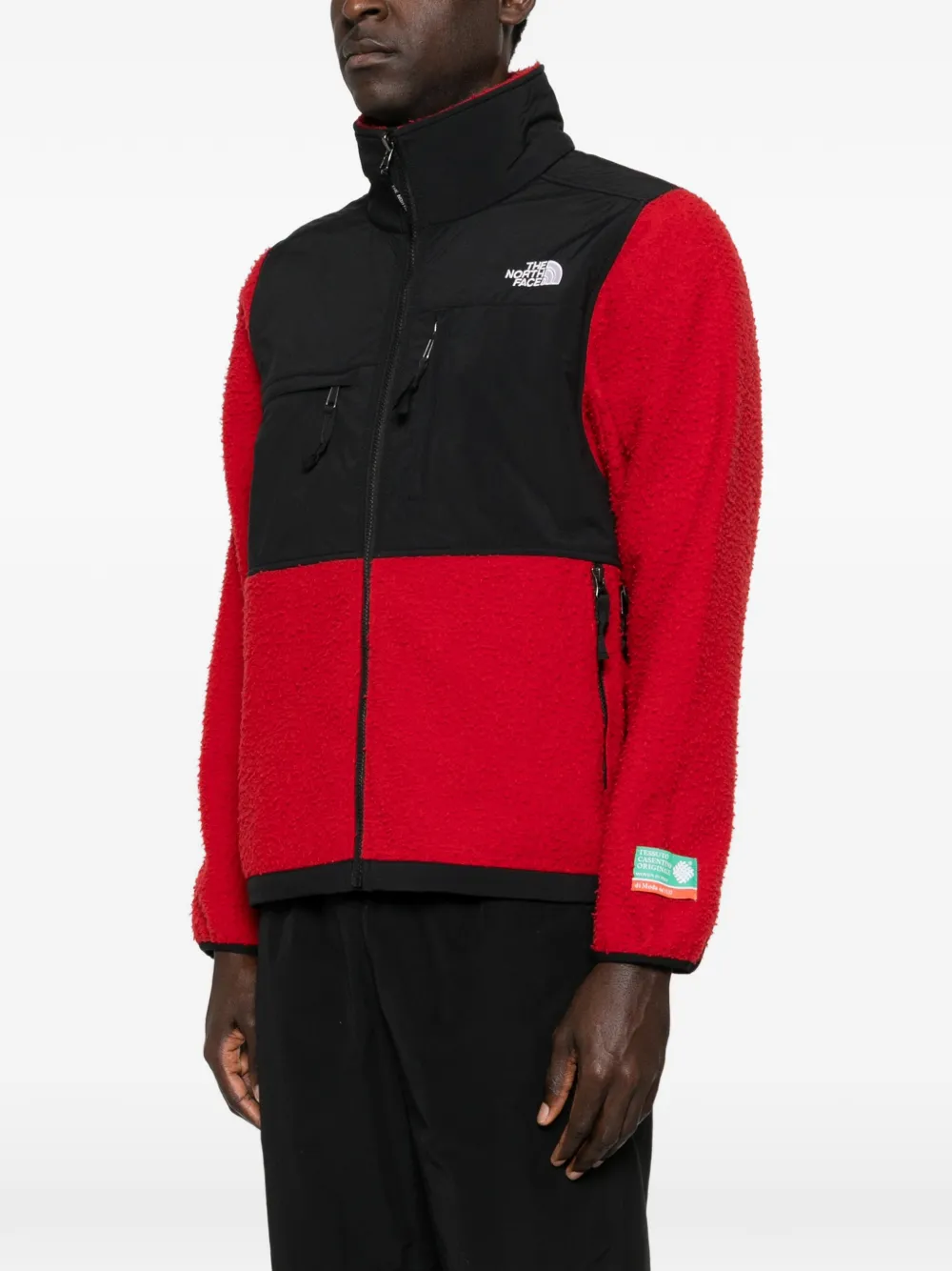 The North Face 1995 Casentino Denali jack met rits Rood