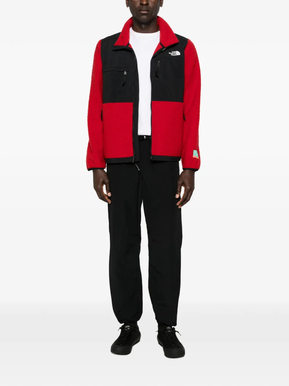 The North Face 1995 Casentino Denali jack met rits Rood
