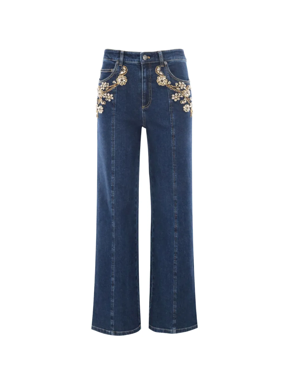 Cinq A Sept Cami crystal embellished trousers - Blu