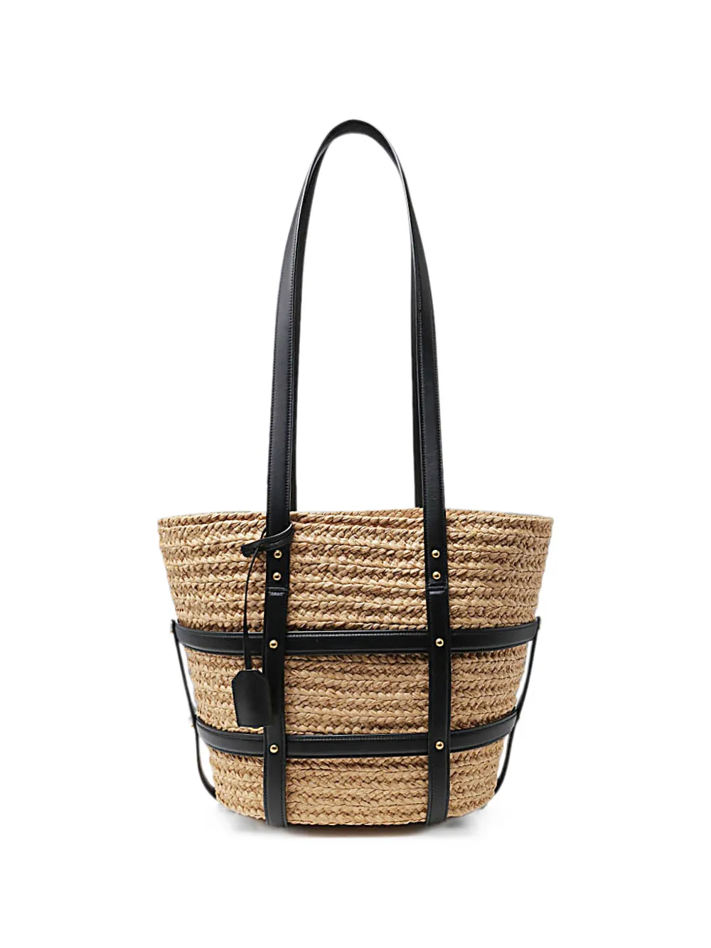 Saint Laurent woven cage shoulder bag - Nude