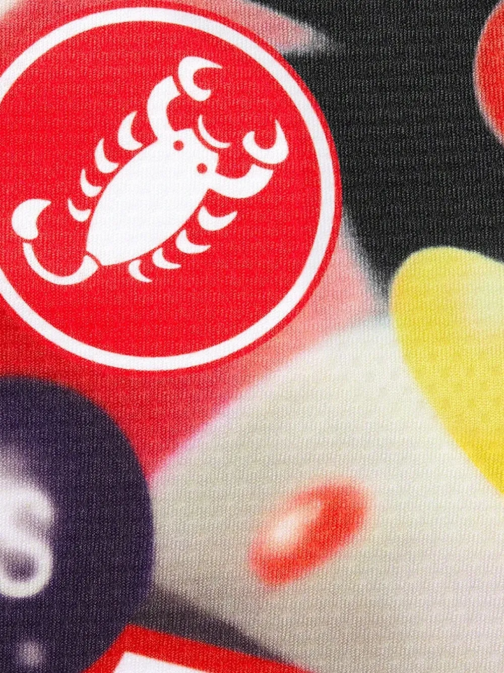 Supreme x Skittles x Castelli long-sleeve cycling jersey - Zwart