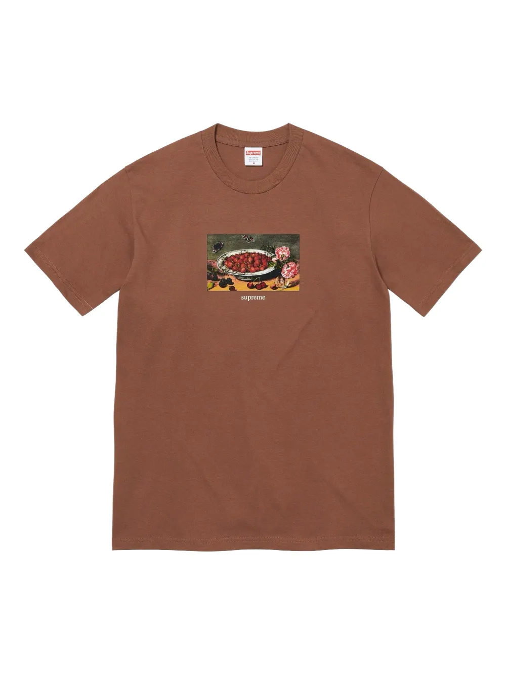 Supreme strawberries short-sleeved T-shirt - Marrone