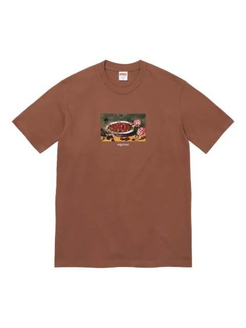 Supreme strawberries short-sleeved T-shirt