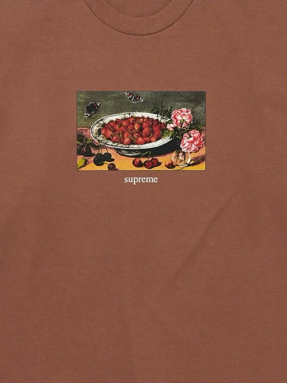 Supreme strawberries short-sleeved T-shirt - Bruin