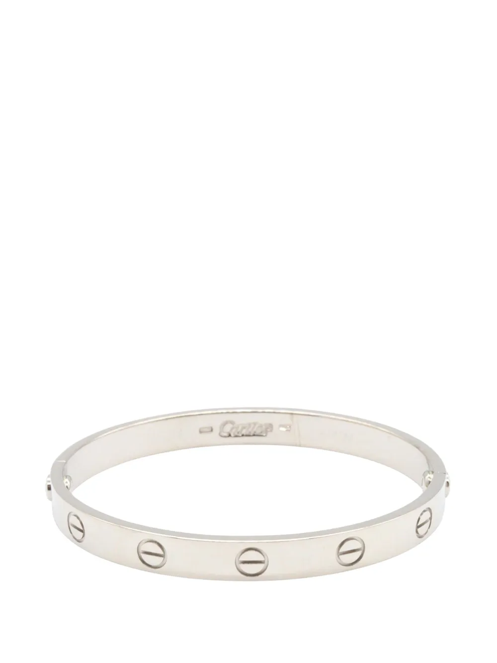 Cartier 1990-2000 18K White Gold Classic Love bracelet - Argento