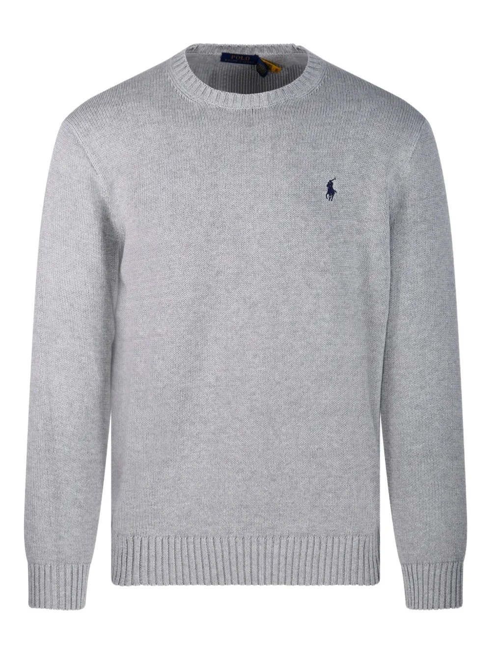 Ralph Lauren Collection Polo Pony-embroidered crew-neck sweater - Grigio