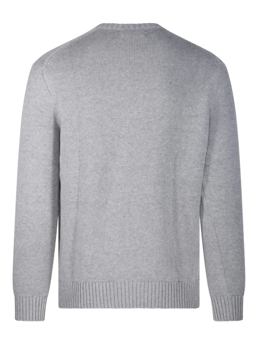 Ralph Lauren Collection Sweater met ronde hals en Polo Pony-borduurwerk - Grijs