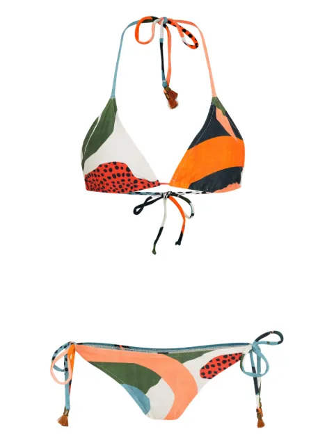 Lygia & Nanny Maya tie-fastening bikini