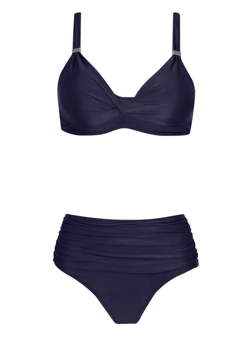 Lygia & Nanny Bikini Marianne con ruches - Blu