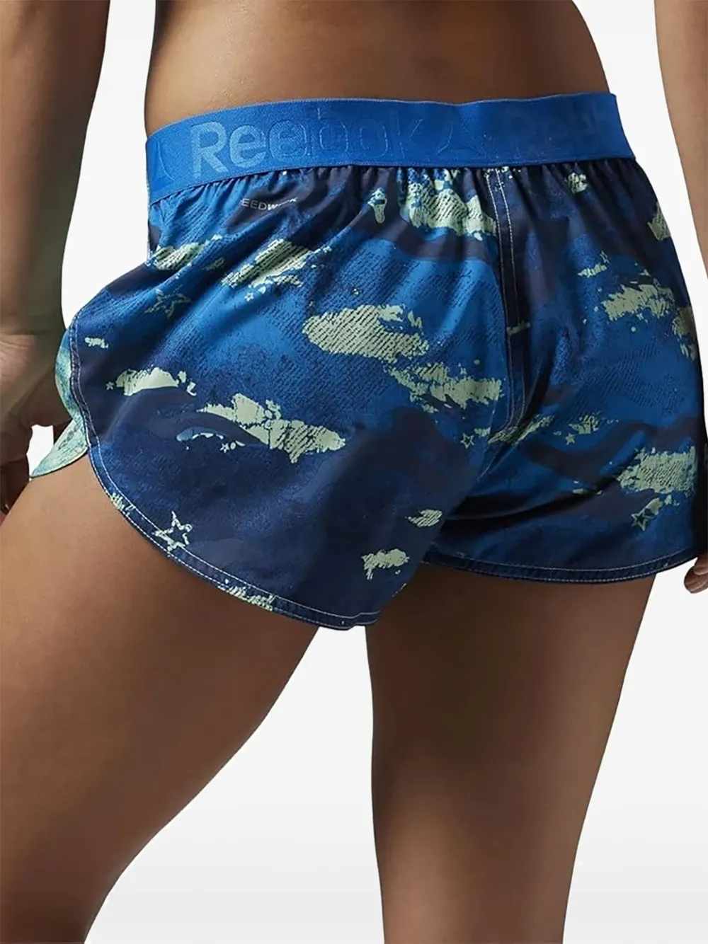 Reebok Shorts met camouflageprint Blauw