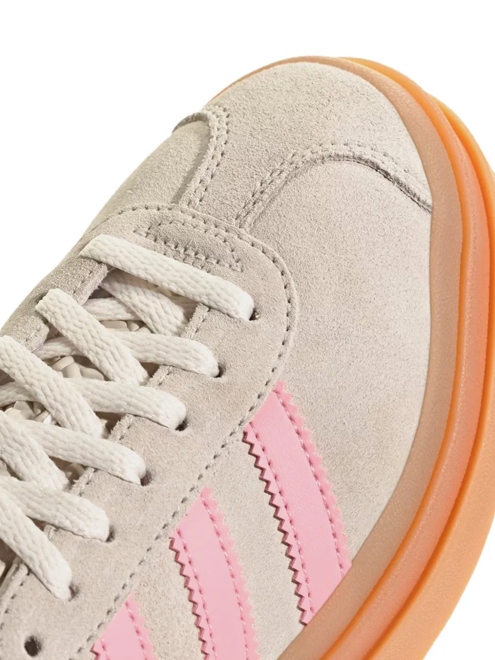 Adidas Kids Gazelle Bold GS bold striped sneakers - Beige