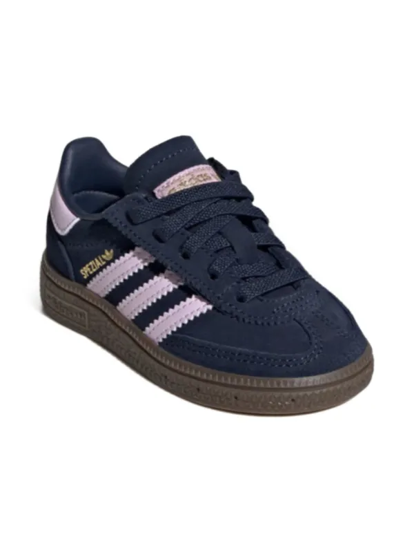 Adidas Kids Handball Spezial ストライプ スニーカー | ブルー